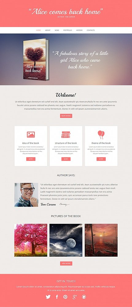 White & Grey Moto CMS HTML Template by Angela Site Templates TMT