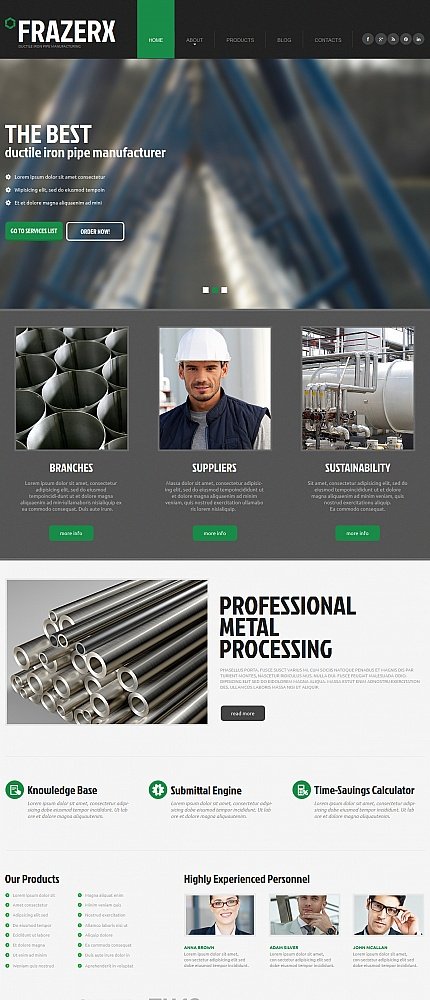White & Grey Moto CMS HTML Template by Sawyer Site Templates TMT