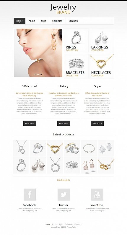 White Moto CMS HTML Template by Hermes Site Templates TMT