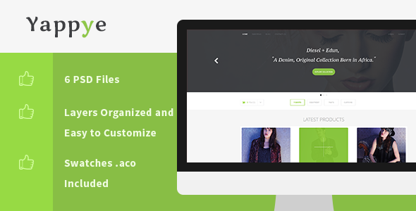Yappye - PSD E-Commerce Template
 FXTheme