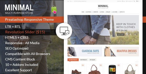 Minimal Multi Purpose - Prestashop Responsive Them
 FXTheme