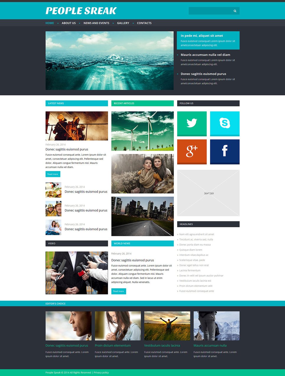 News Portal Responsive Joomla Template TMT