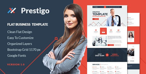 Prestigo - Flat Business Template
 FXTheme