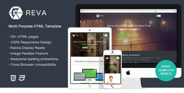 Reva - Multipurpose HTML Template
 FXTheme