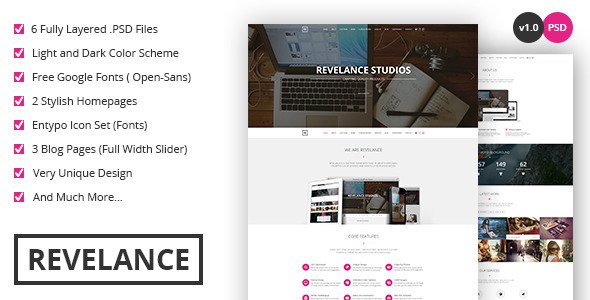 Revelance - OnePage PSD Theme
 FXTheme