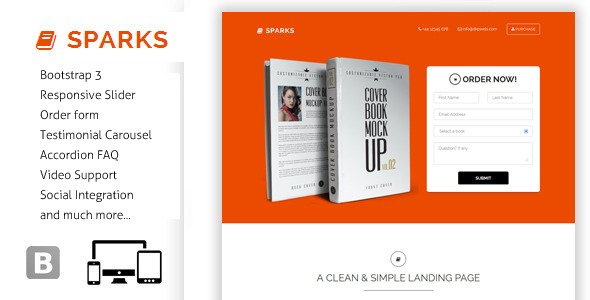 Sparks - Responsive Bootstrap Landing Page
 FXTheme
