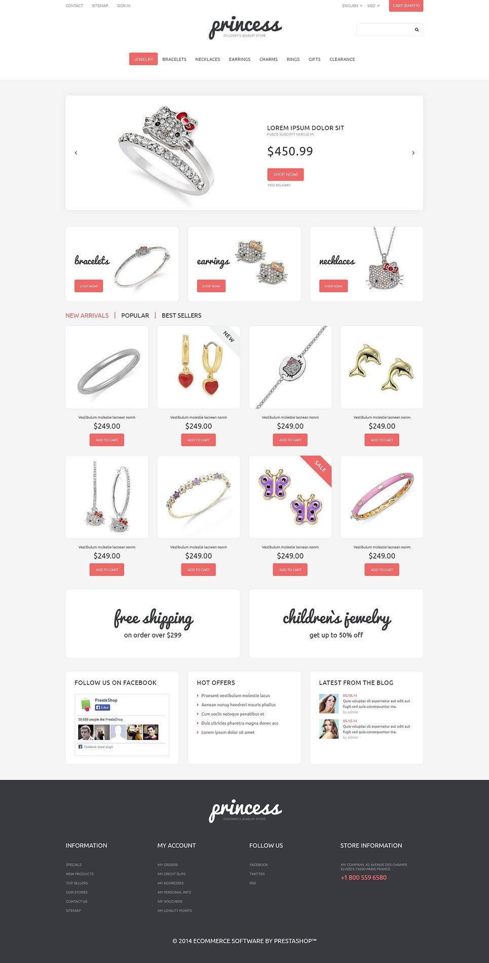 Jewelry Responsive PrestaShop Theme TMT