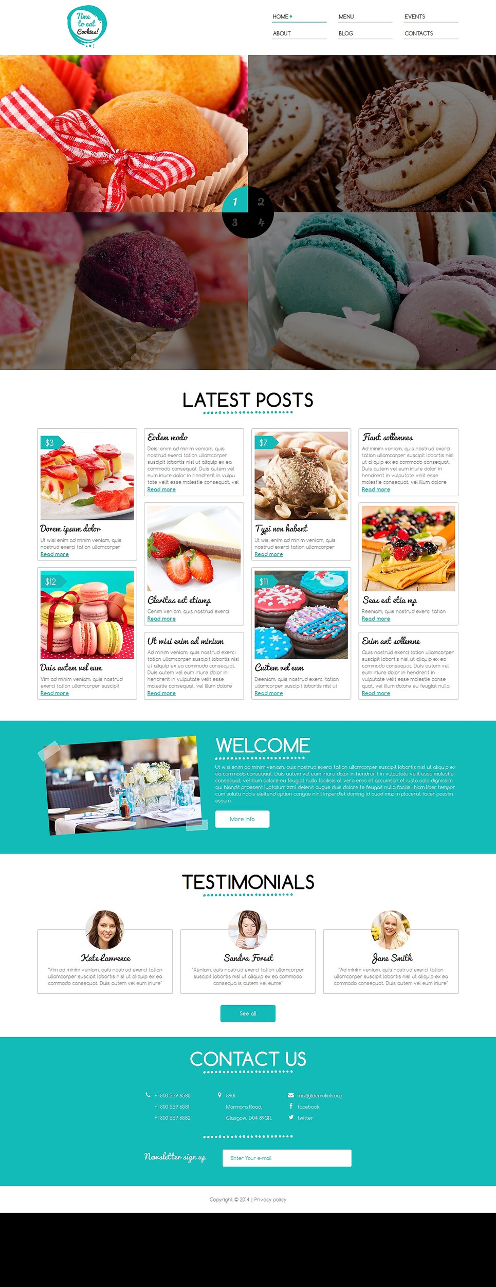 Sweet Shop Responsive Joomla Template TMT