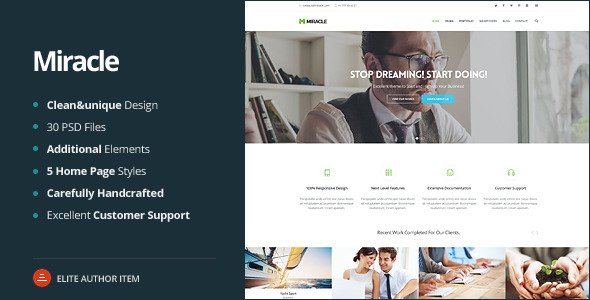 Miracle -  Multi-Purpose PSD Template
 TFx