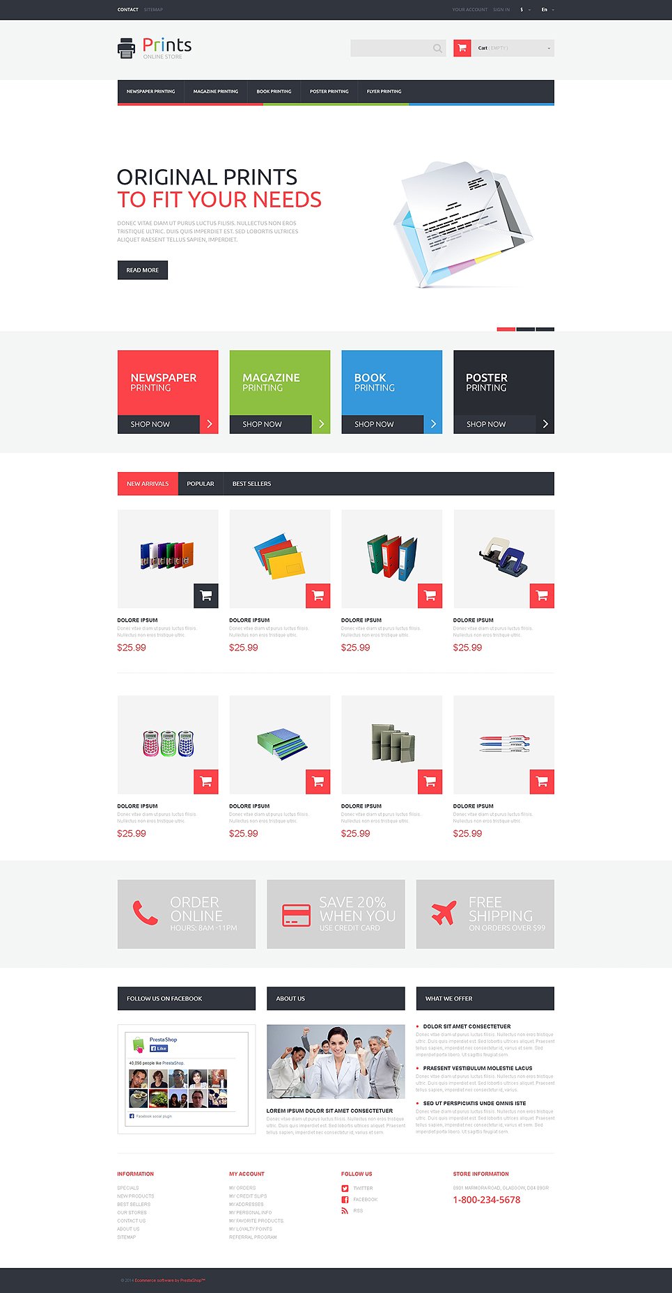 Print Shop Responsive PrestaShop Theme TMT