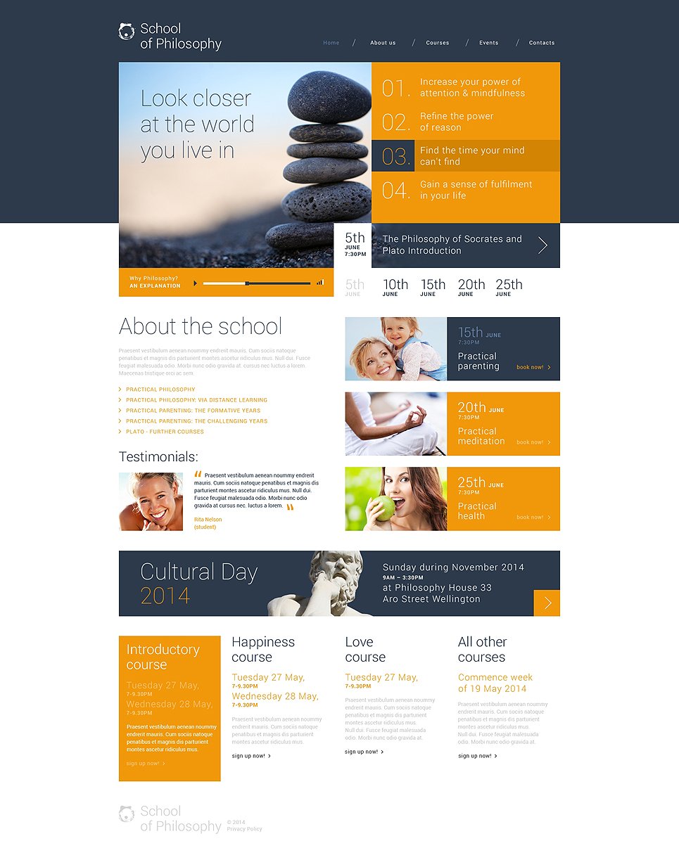 School of Philosophy WordPress Theme TMT