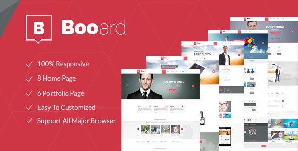 Booard - HTML Template
 TFx SiteTemplates