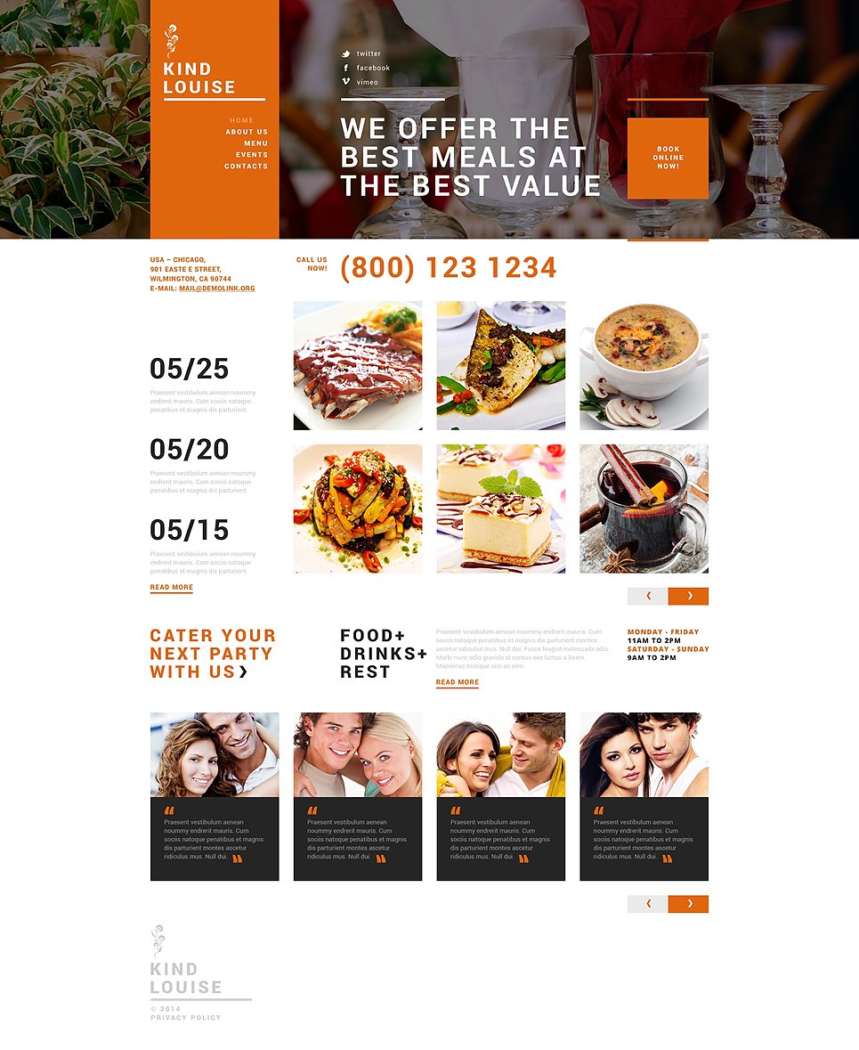 Cafe House Joomla Template TMT