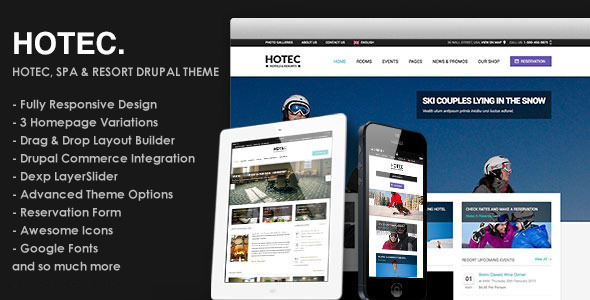 Hotec - Responsive Hotel, Spa & Resort Theme
 TFx