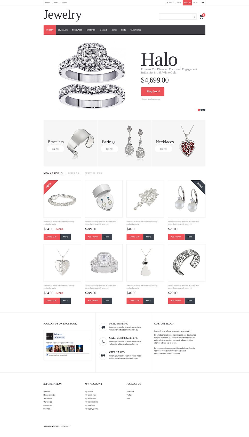 Jewelry PrestaShop Theme TMT