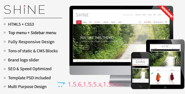 Shine - Responsive Multipurpose OpenCart  Theme 
 TFx
