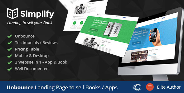Simplify Unbounce Landing Page Template
 TFx