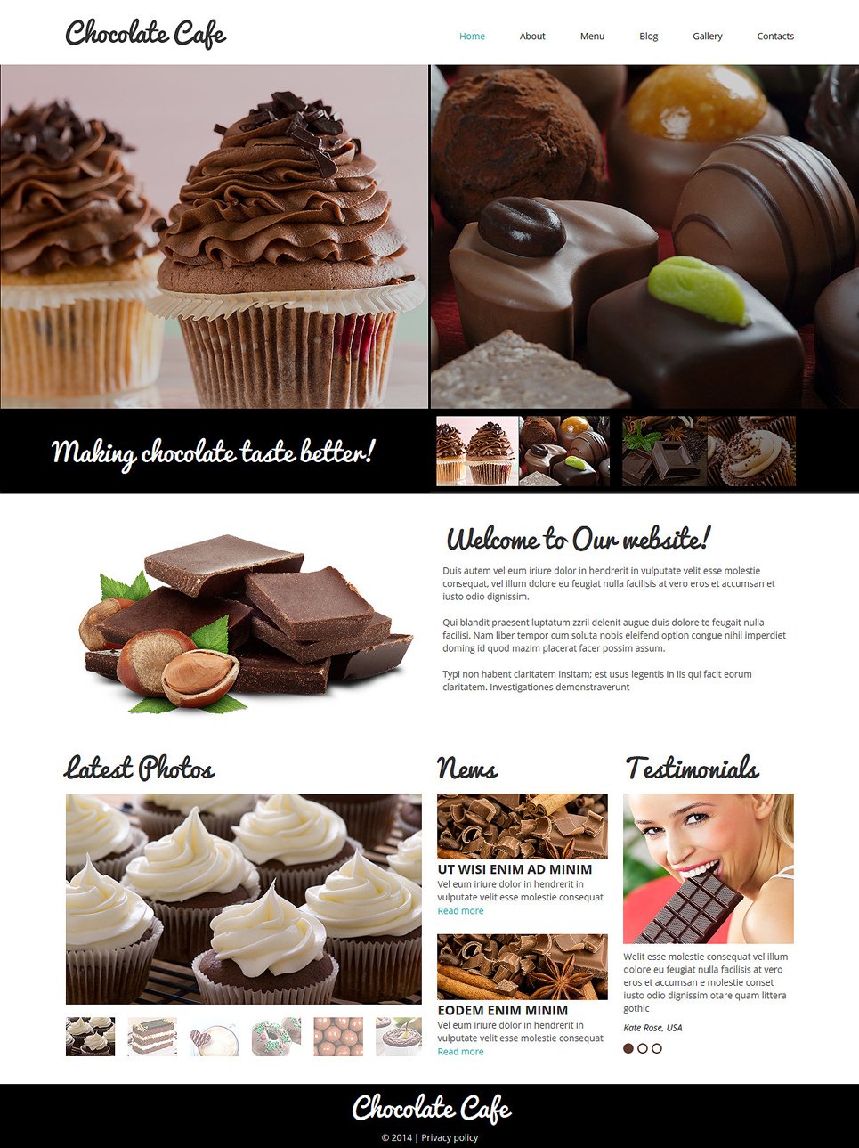 Cafe Responsive Joomla Template TMT