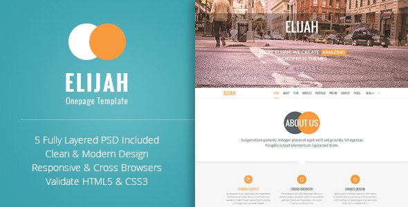 Elijah - Multipurpose Onepage HTML Template
 TFx