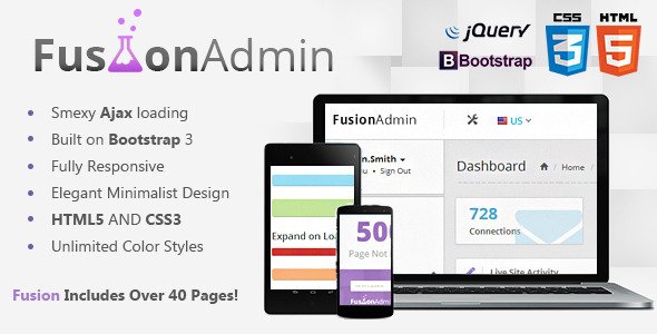 Fusion - Responsive Admin Dashboard 
 TFx