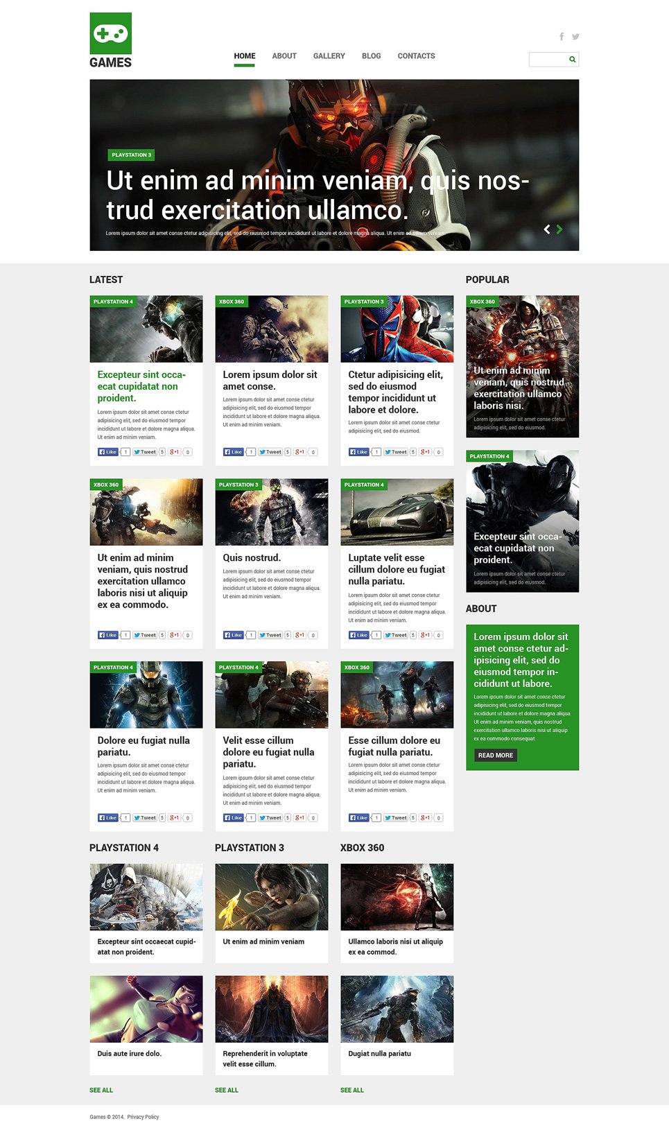 Games Joomla Template TMT