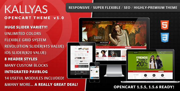 Kallyas - Premium OpenCart Theme
 TFx OpenCart