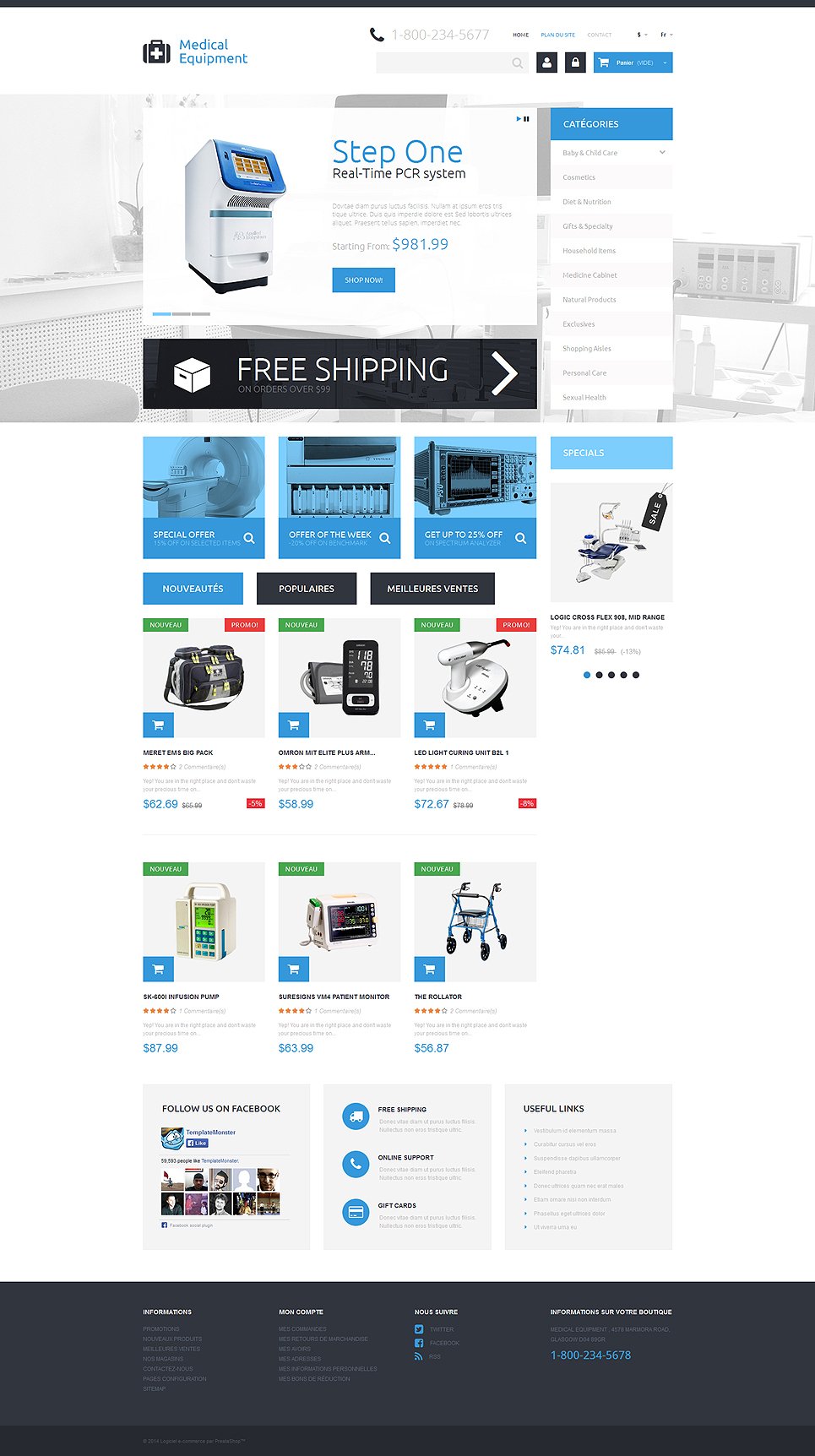 Medical Equipment Responsive PrestaShop Theme TMT
