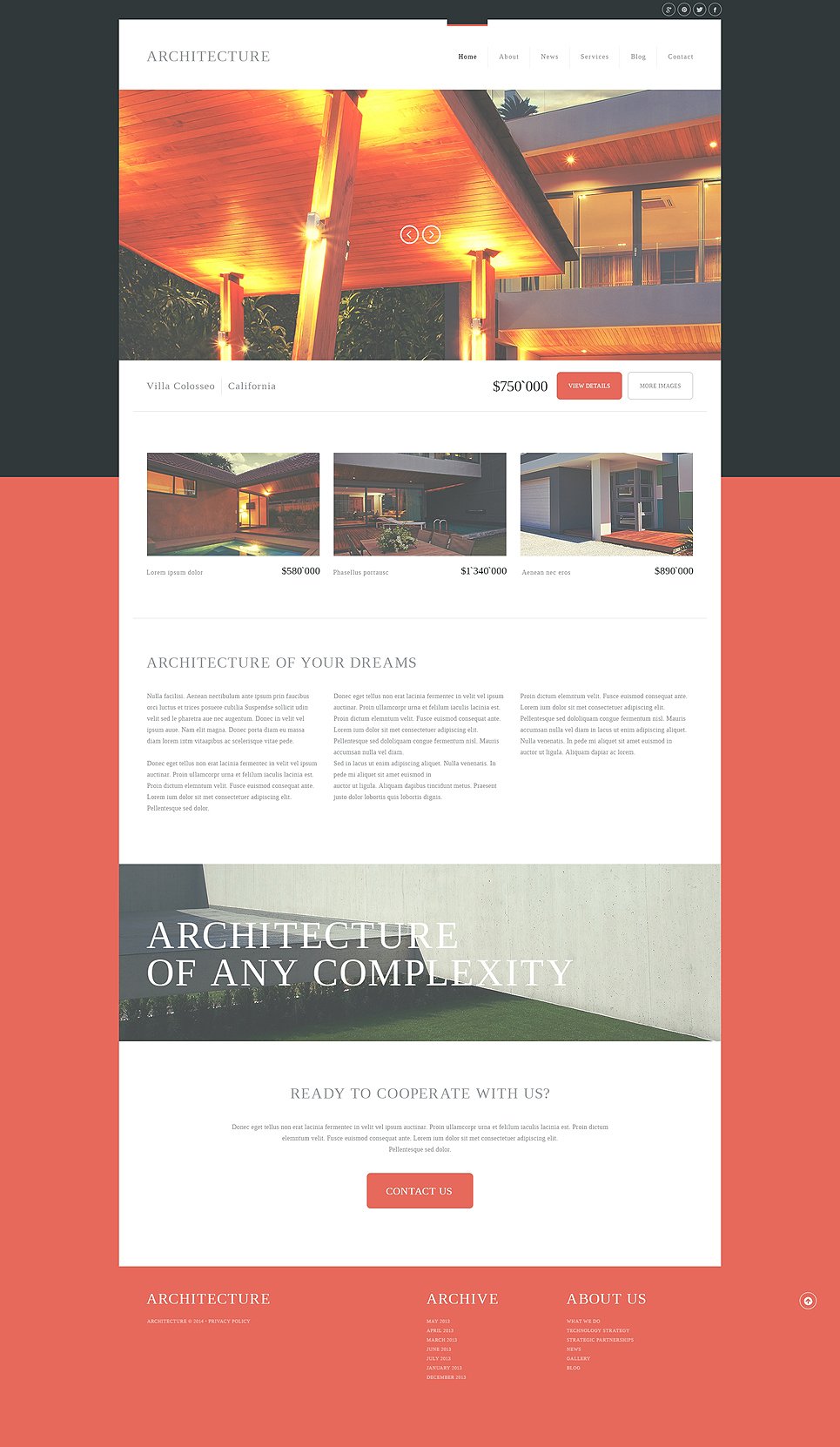 Modern Architecture Joomla Template TMT