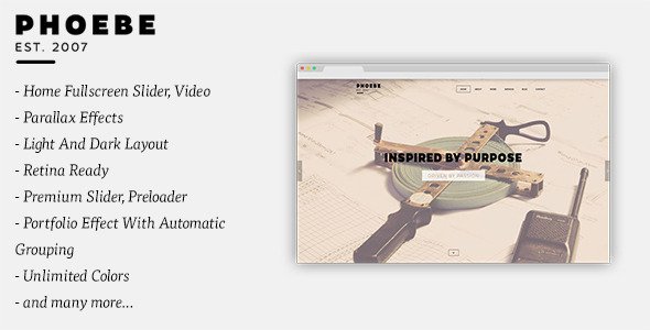Phoebe - Responsive HTML5 Template
 TFx