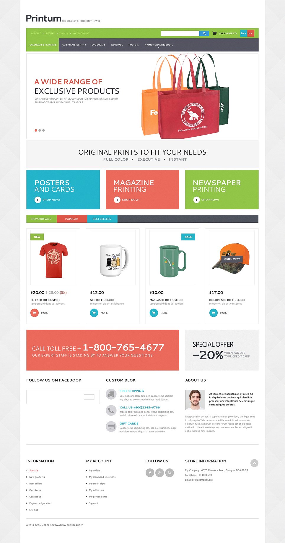 Print Shop Responsive PrestaShop Theme TMT