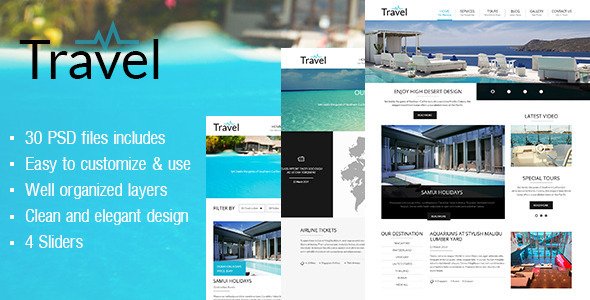 Travel PSD Template
 TFx PSDTemplates