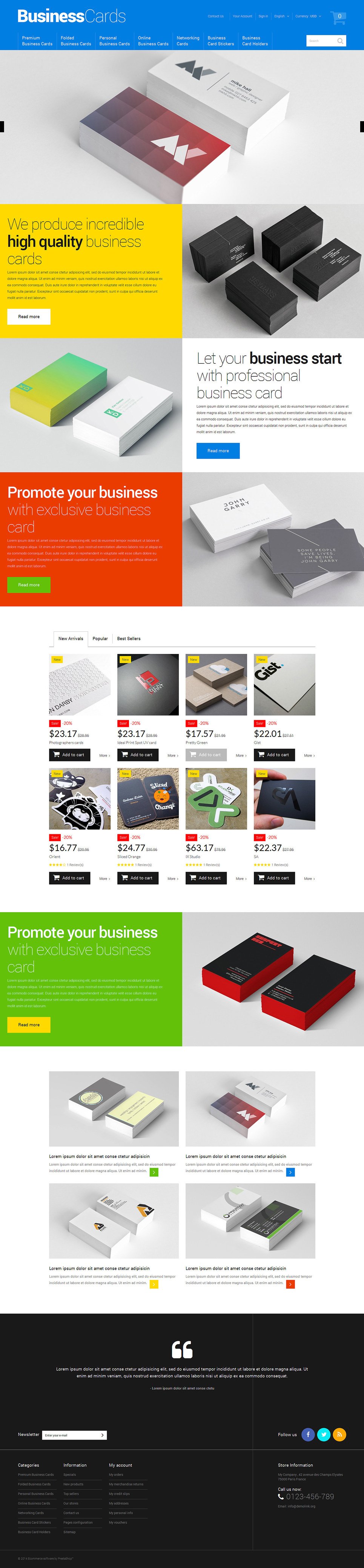 Business Responsive PrestaShop Theme TMT