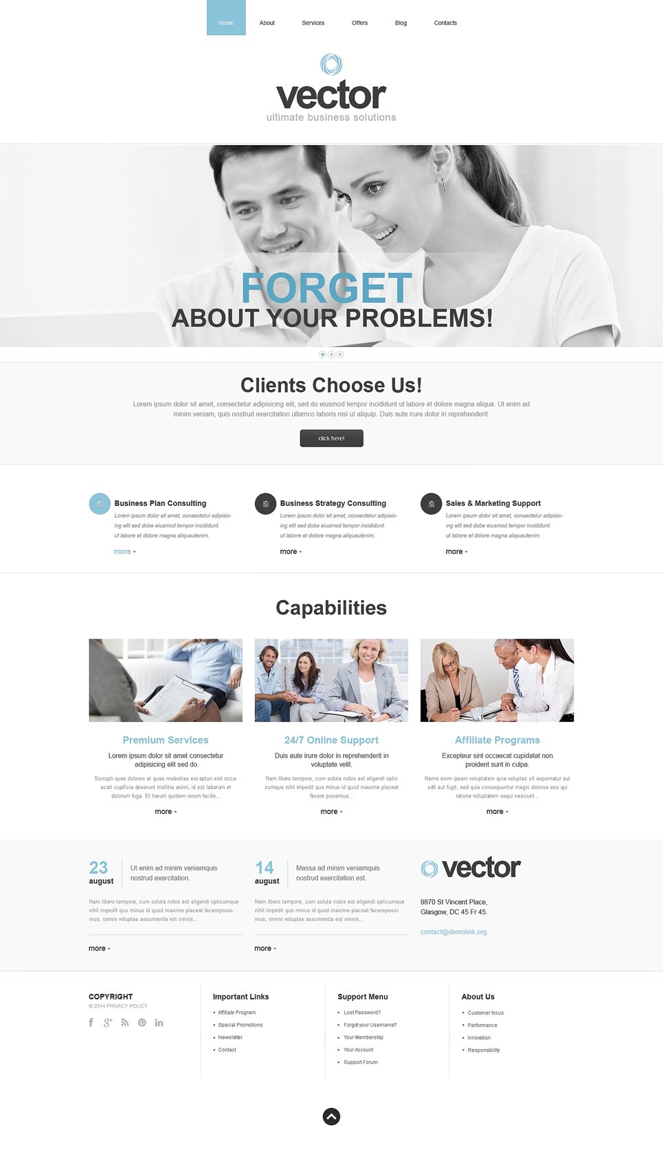 Business Responsive WordPress Theme TMT
