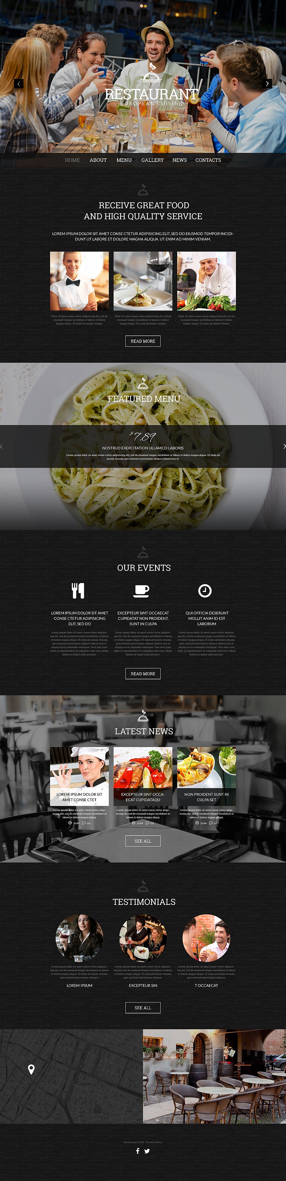 Cafe and Restaurant WordPress Theme TMT