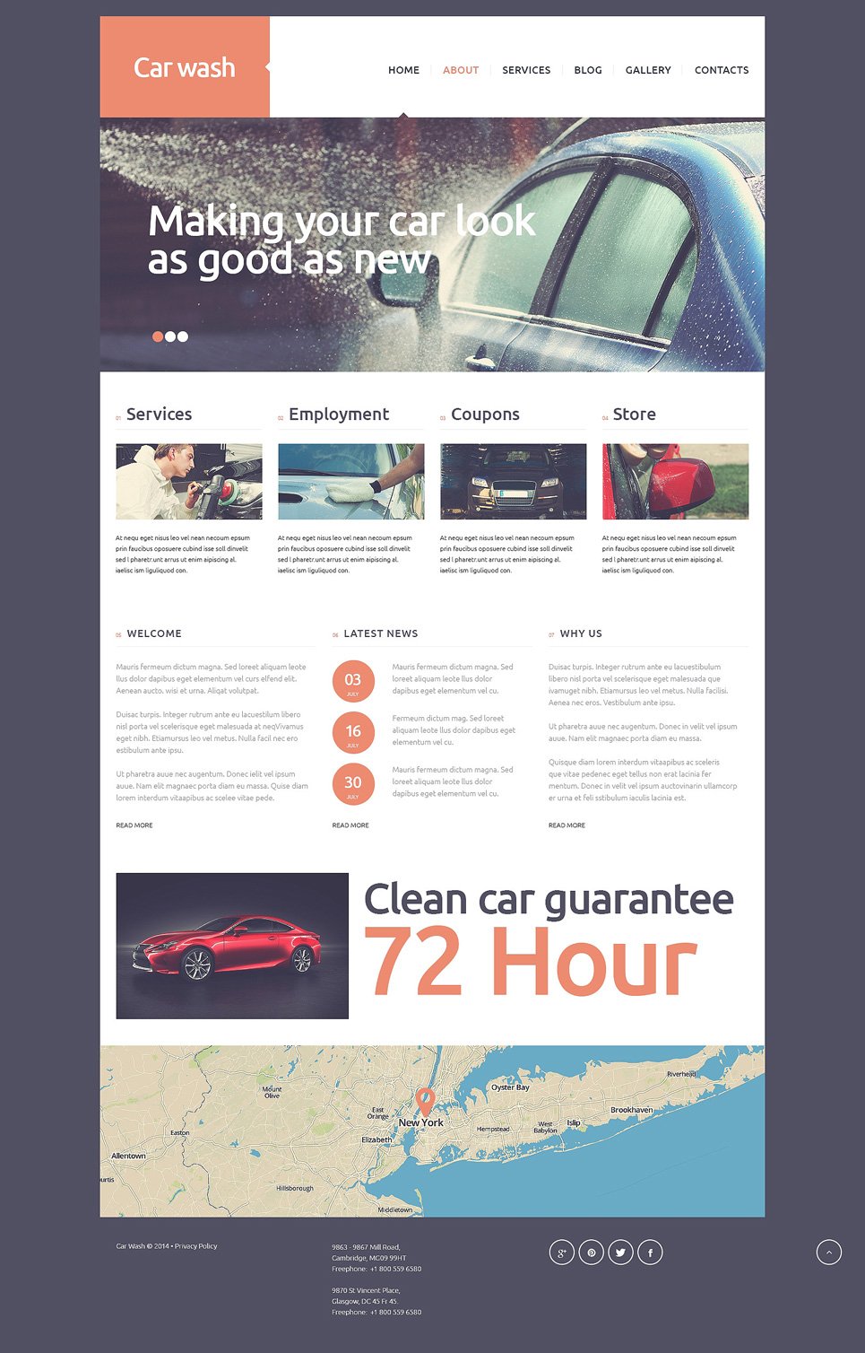 Car Wash Joomla Template TMT