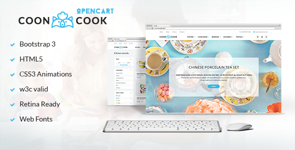 Cooncook Responsive Opencart Theme
 TFx