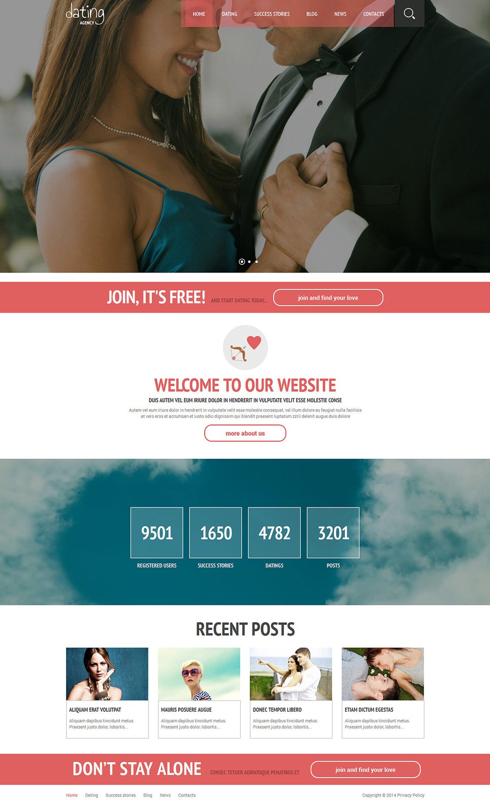 Online Romance WordPress Theme TMT