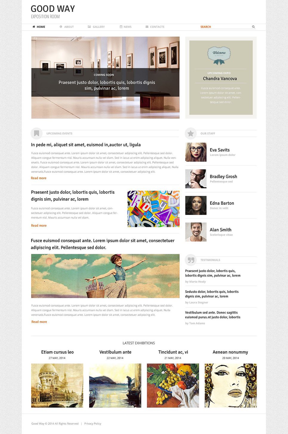 Art Expo Room WordPress Theme TMT