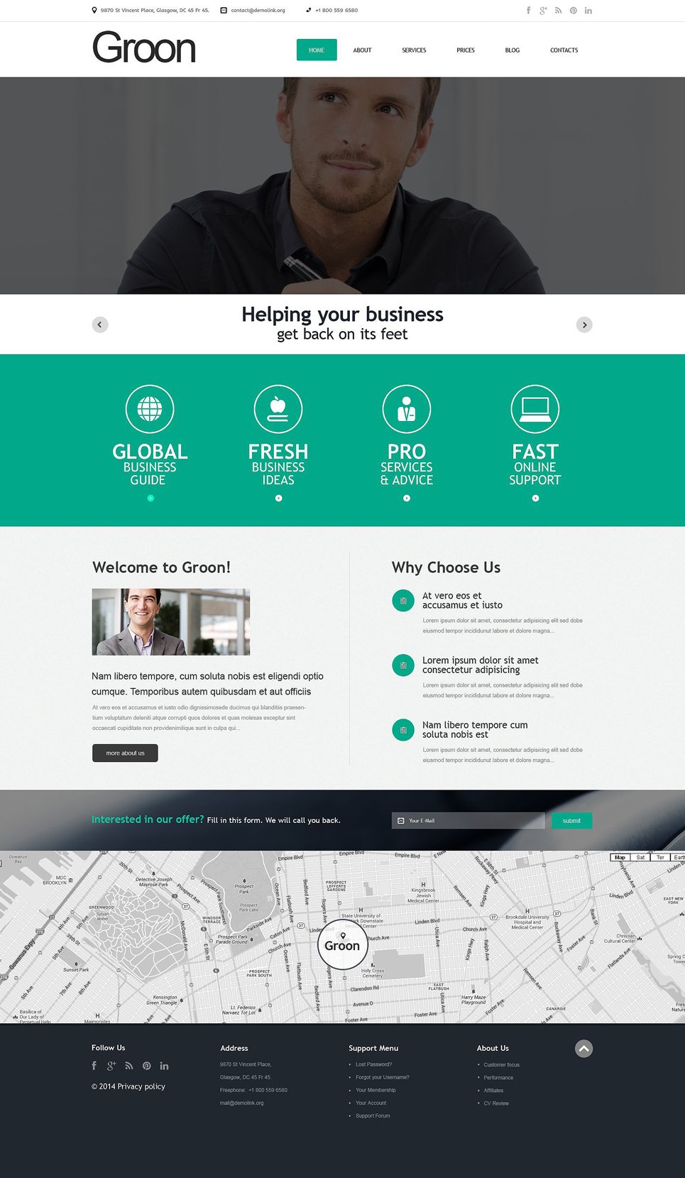 Business Responsive WordPress Theme TMT