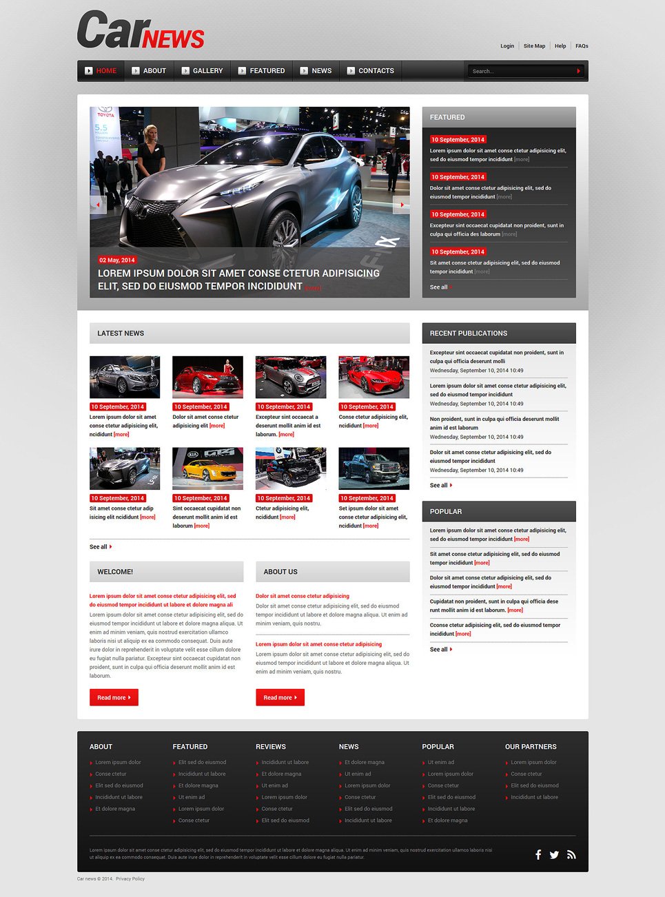 Car Responsive Joomla Template TMT