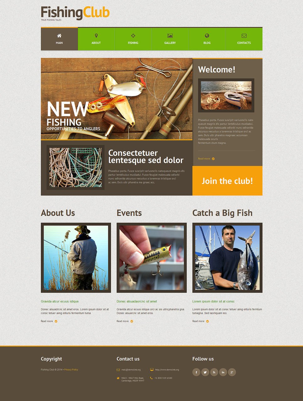 Fishing WordPress Theme TMT