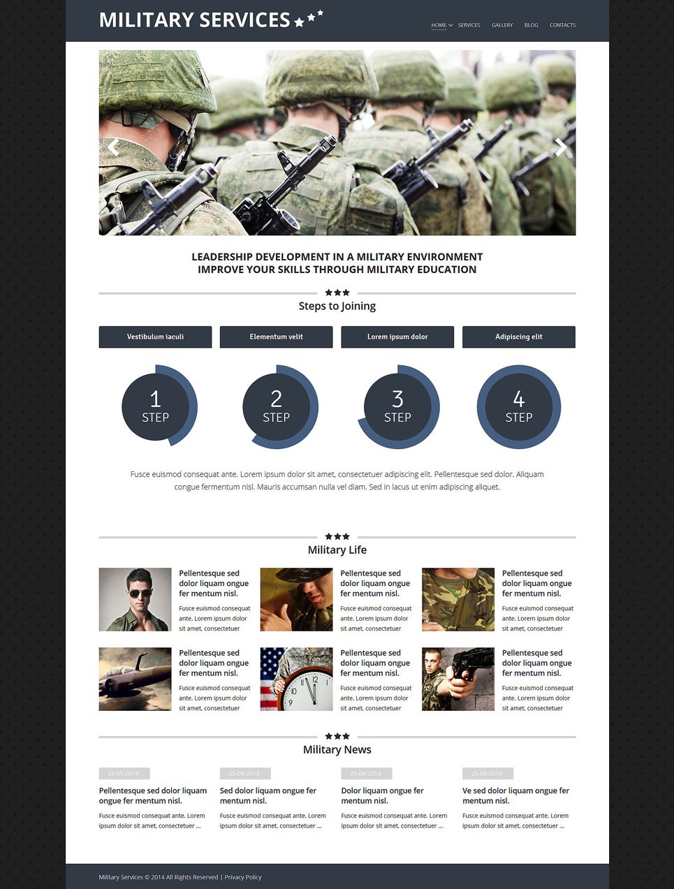 Military Environment Joomla Template TMT