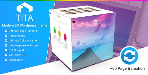 Tita 3D - Modern & Unique Wordpress Theme
 TFx