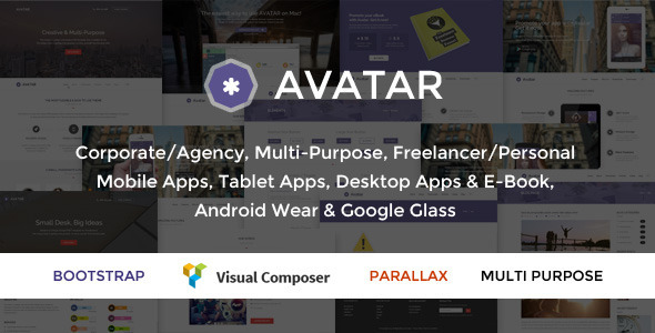 Avatar - One Page Parallax Theme
 TFx WordPress