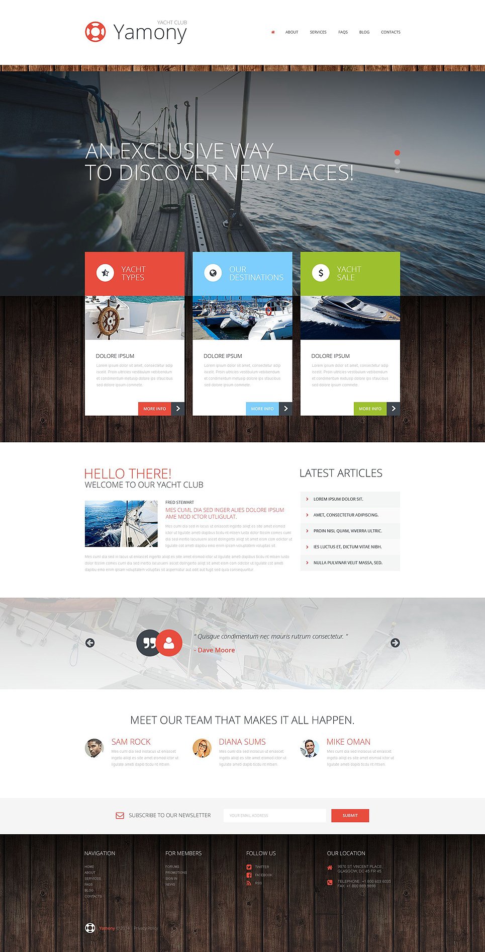 Boating WordPress Theme TMT
