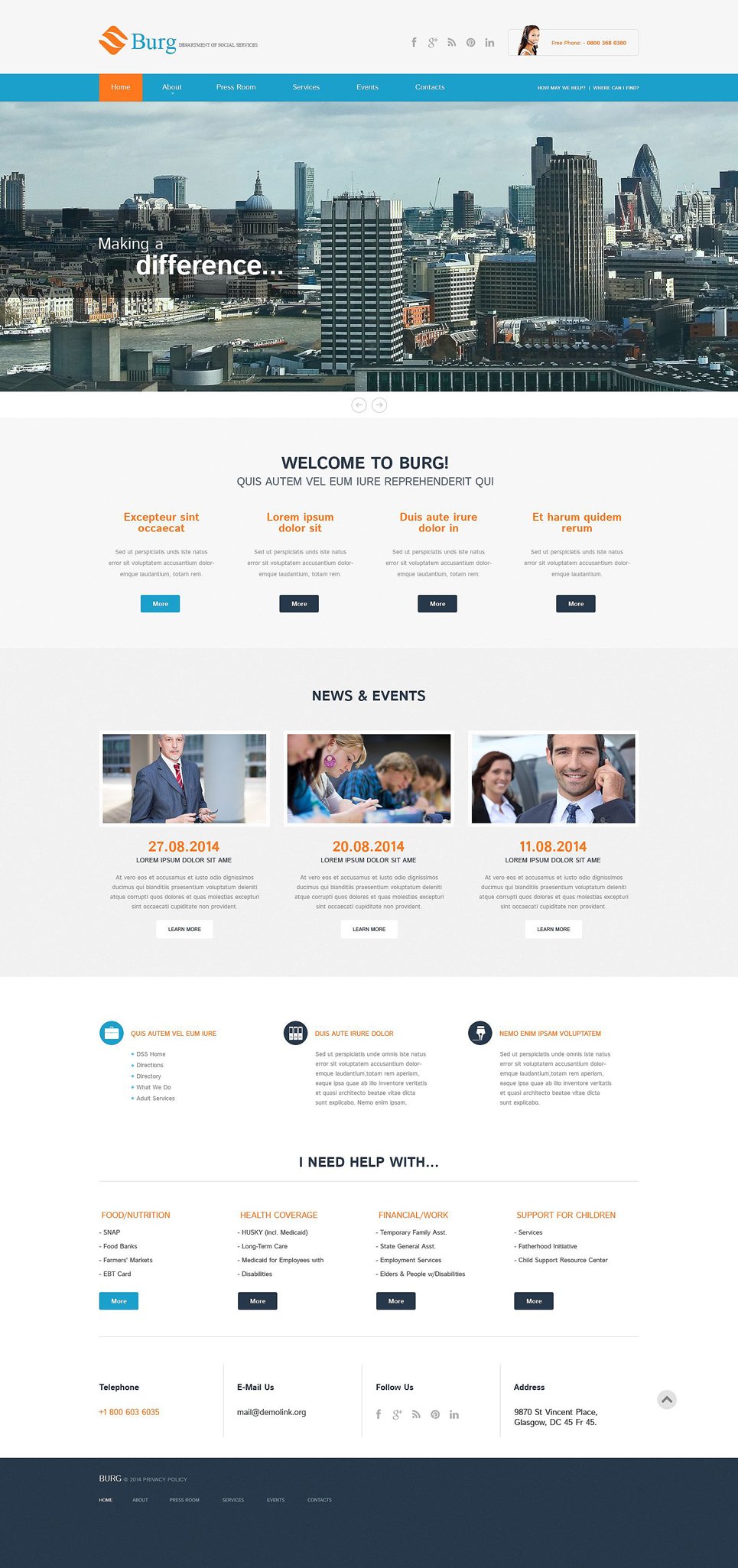 Business Responsive WordPress Theme TMT