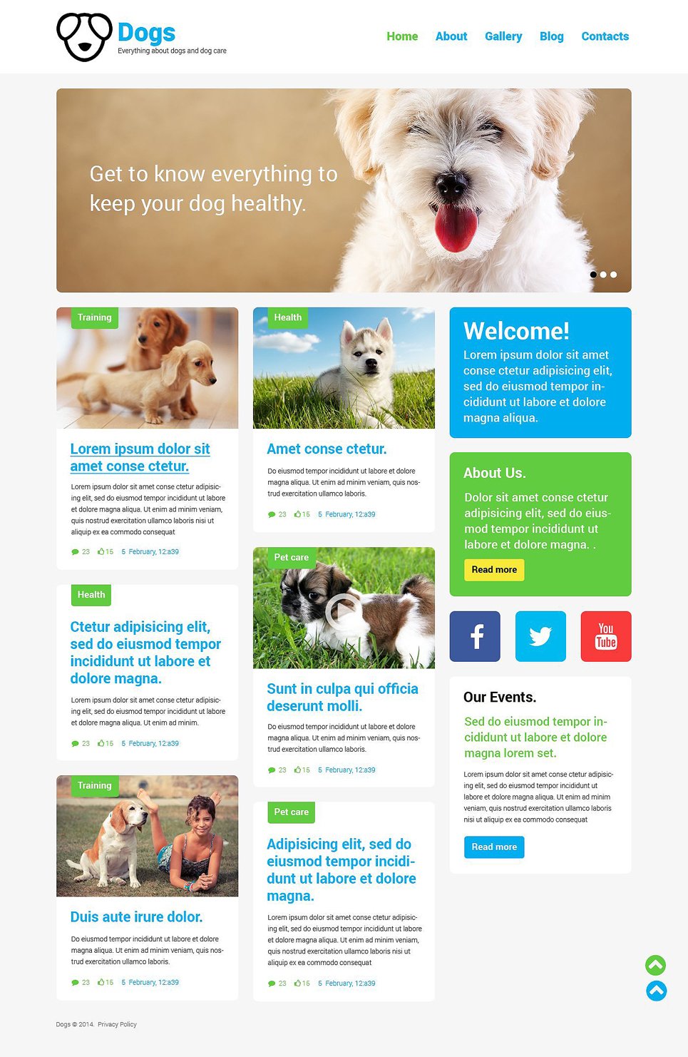 Dog Responsive WordPress Theme TMT