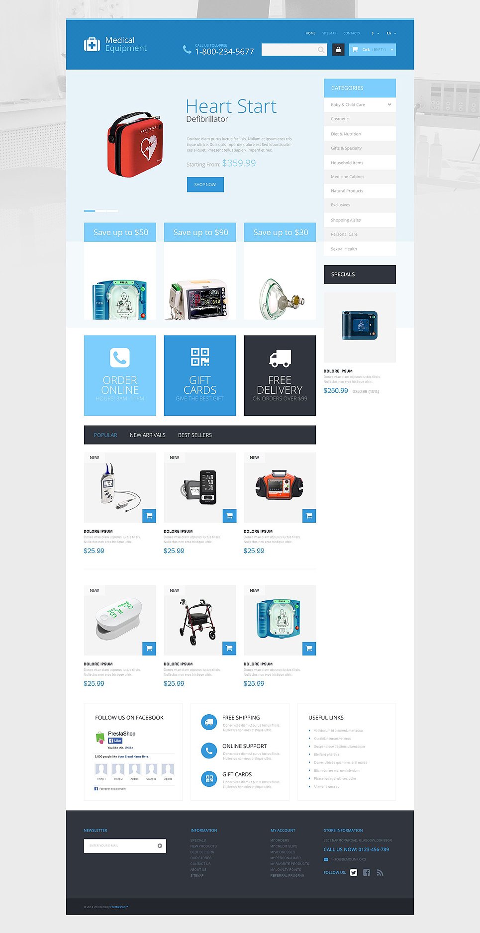 Medical Care PrestaShop Theme TMT