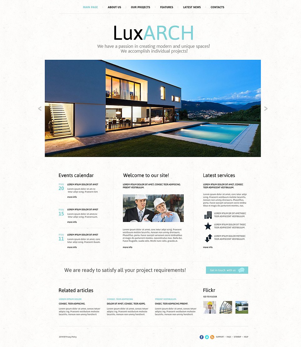 Architecture Responsive Joomla Template TMT