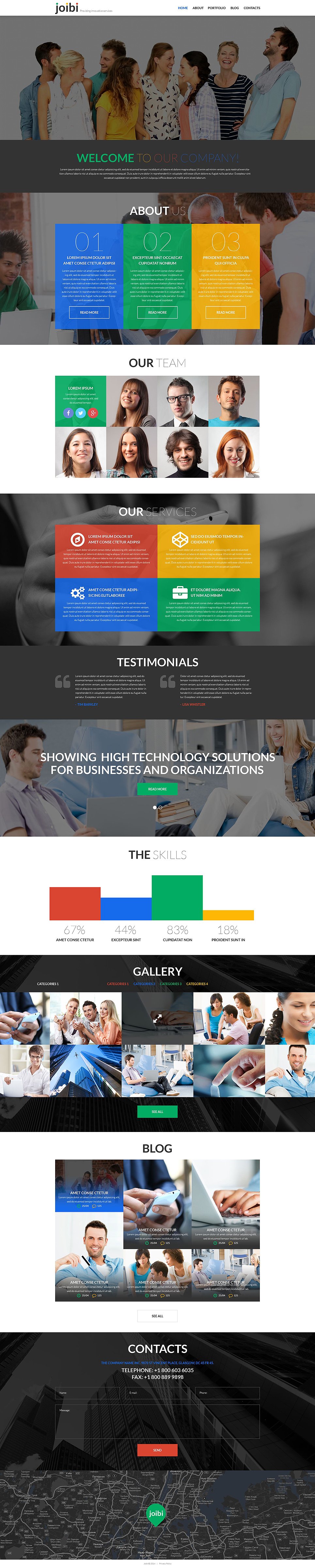 Business Services Promotion WordPress Theme TMT